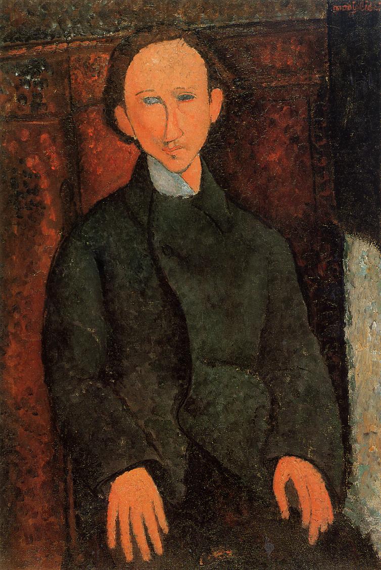 Portrait of Pinchus Kremenge - Amedeo Modigliani Paintings